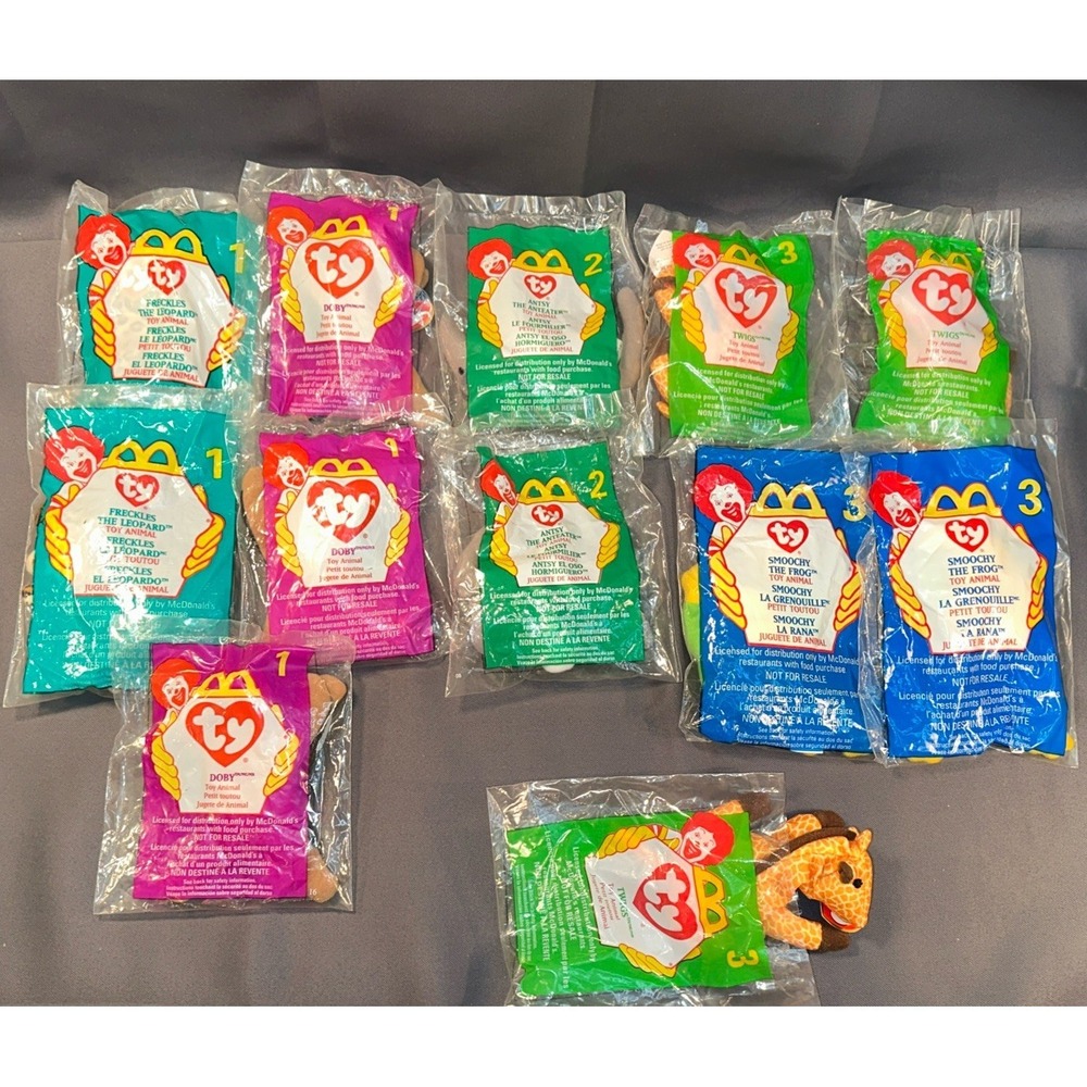 Lot Of 90+ Ty McDonalds Beanie Babies 1999 2000 NEW Unopened + Happy Meal Bags - Picture 6 of 16